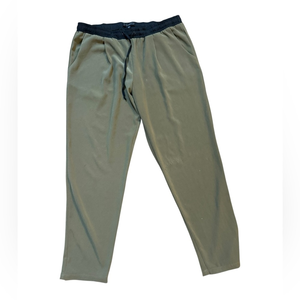 Womens Sanctuary Olive Green Comfort Lounge Trouser Pants needs TLC Sz L